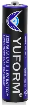 Disposable AA batteries - Yuform