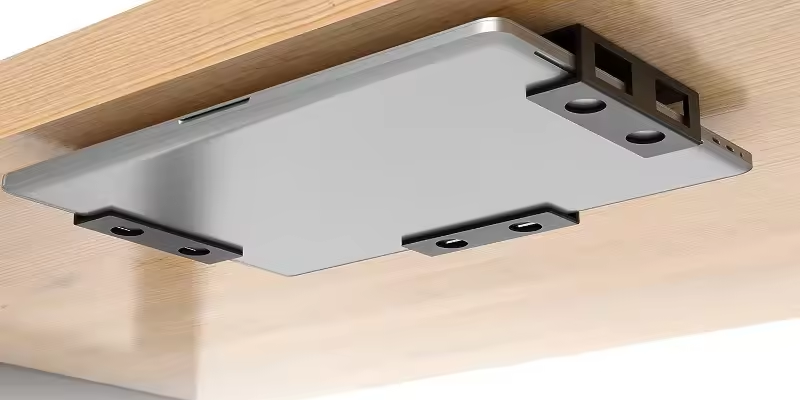 Laptop mount for under the desk