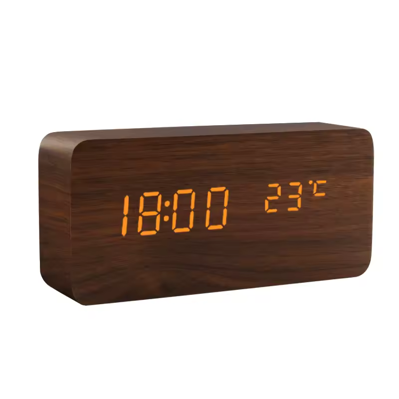 Wood clock with other shapes or colors