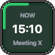 Time left in current meeting icon