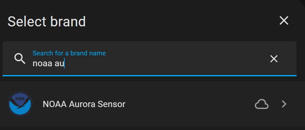 find NOAA Aurora Sensor integration