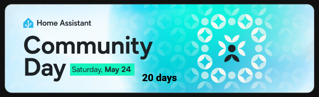 day countdown for the Home Assistant community day with card_mod