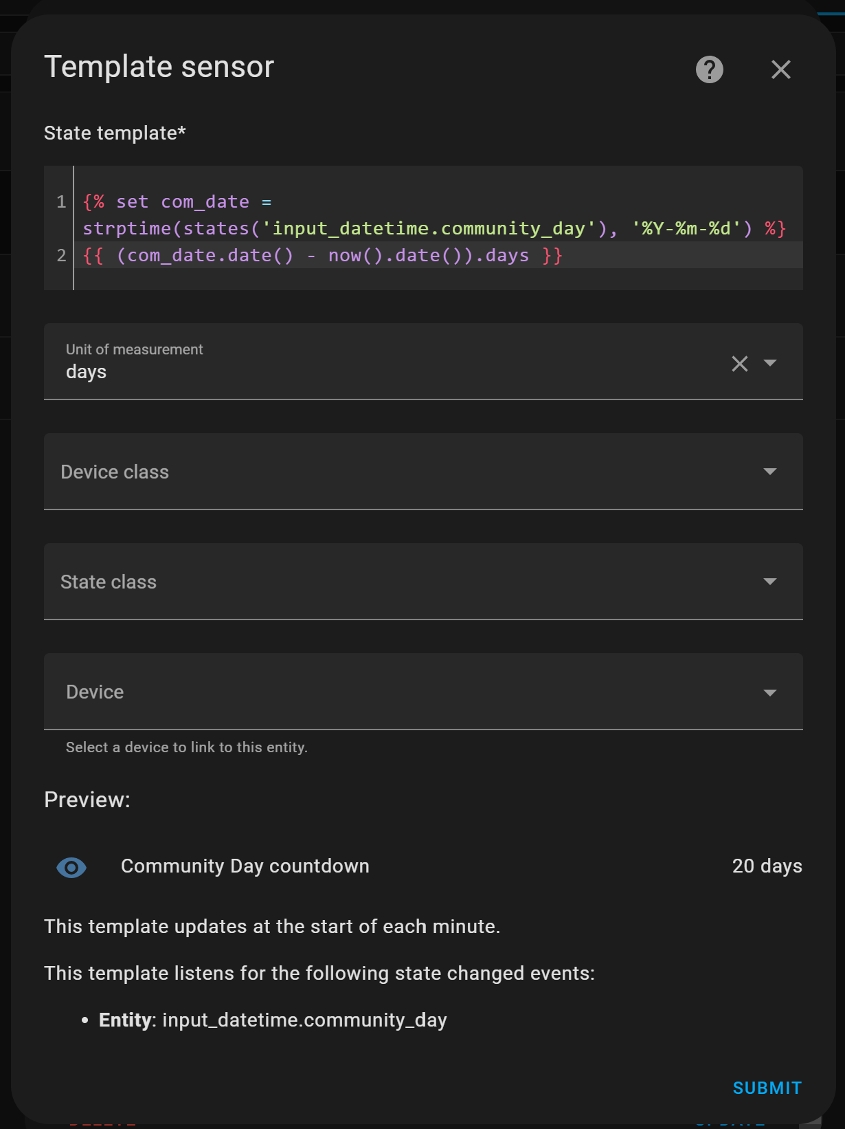 template helper