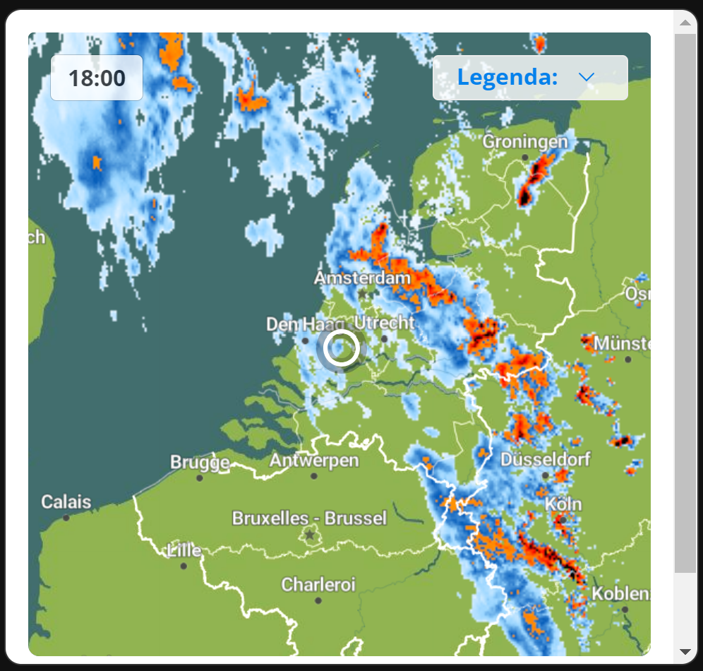 Rain radar animated