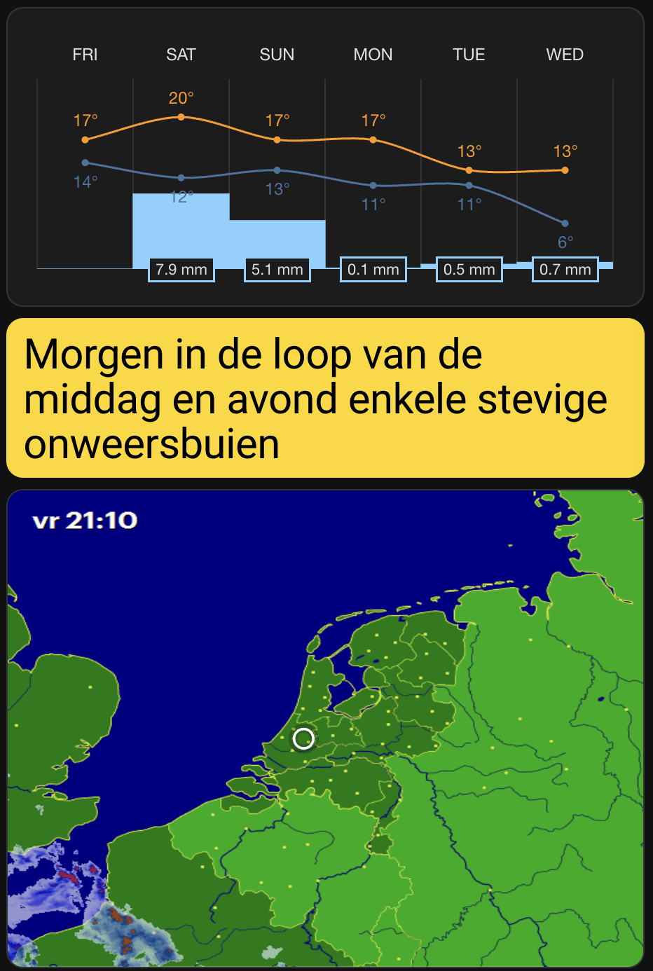 weer alarm