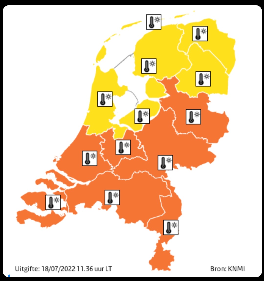 Weather alarm map