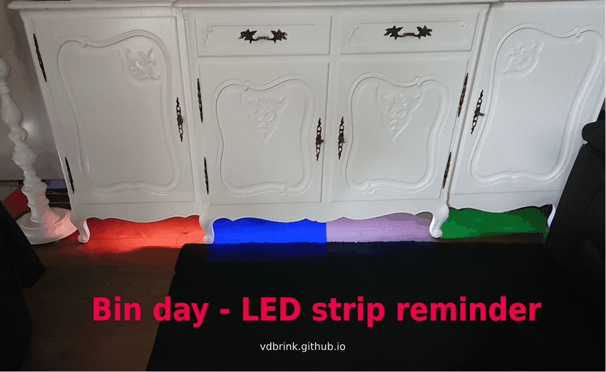 Bin day - LED strip reminder animation