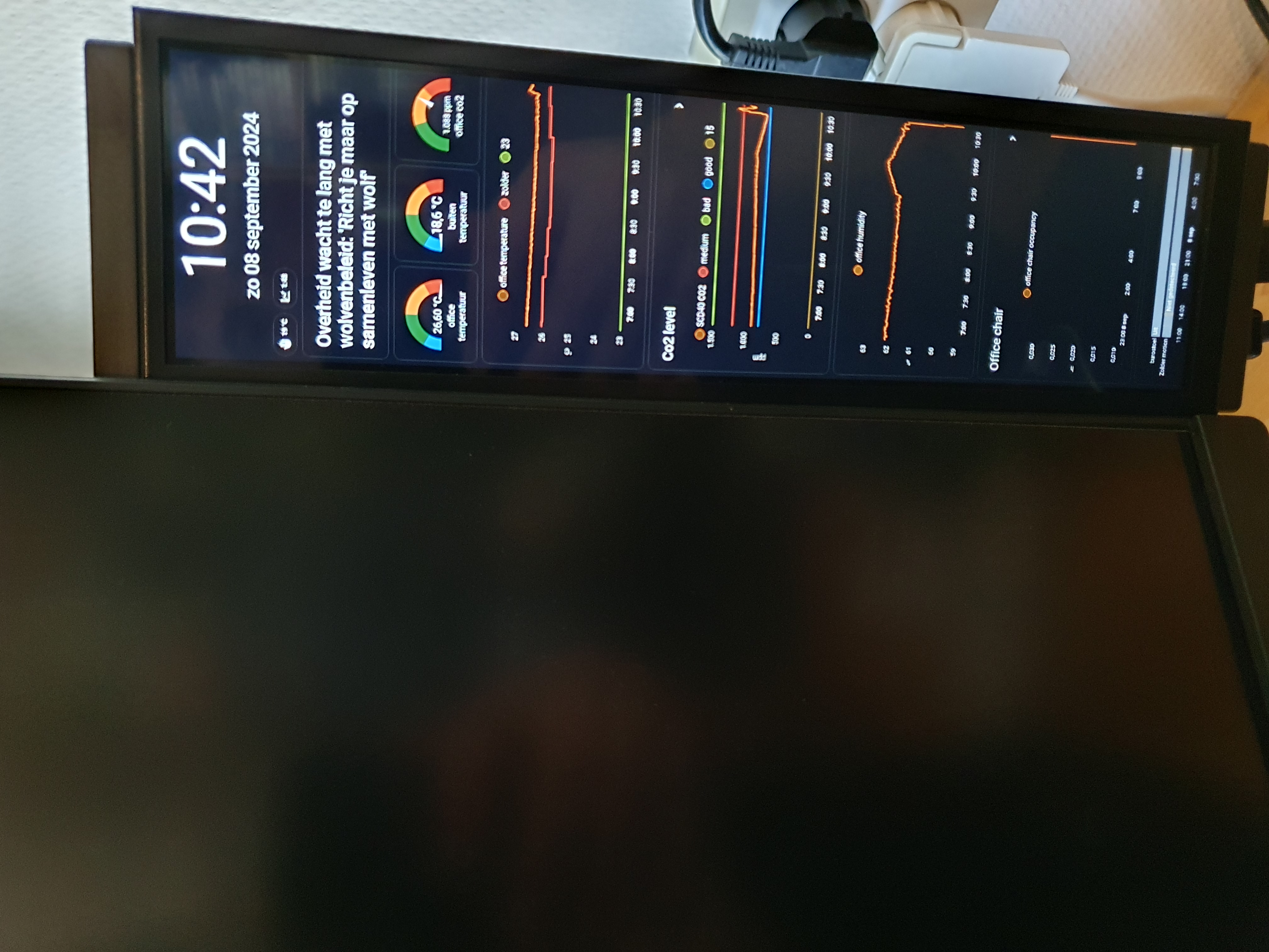 stretch display close-up
