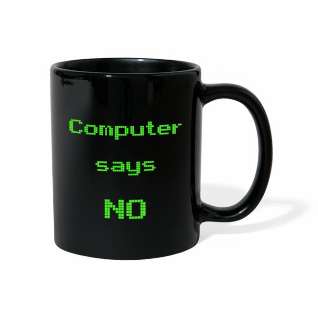 computer says no mug