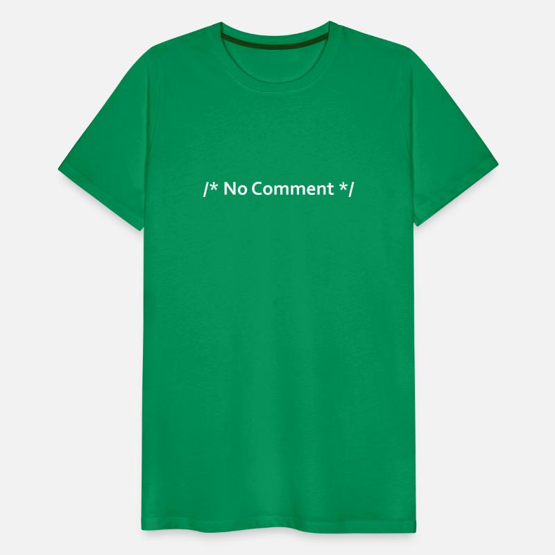 no comment man premium t-shirt